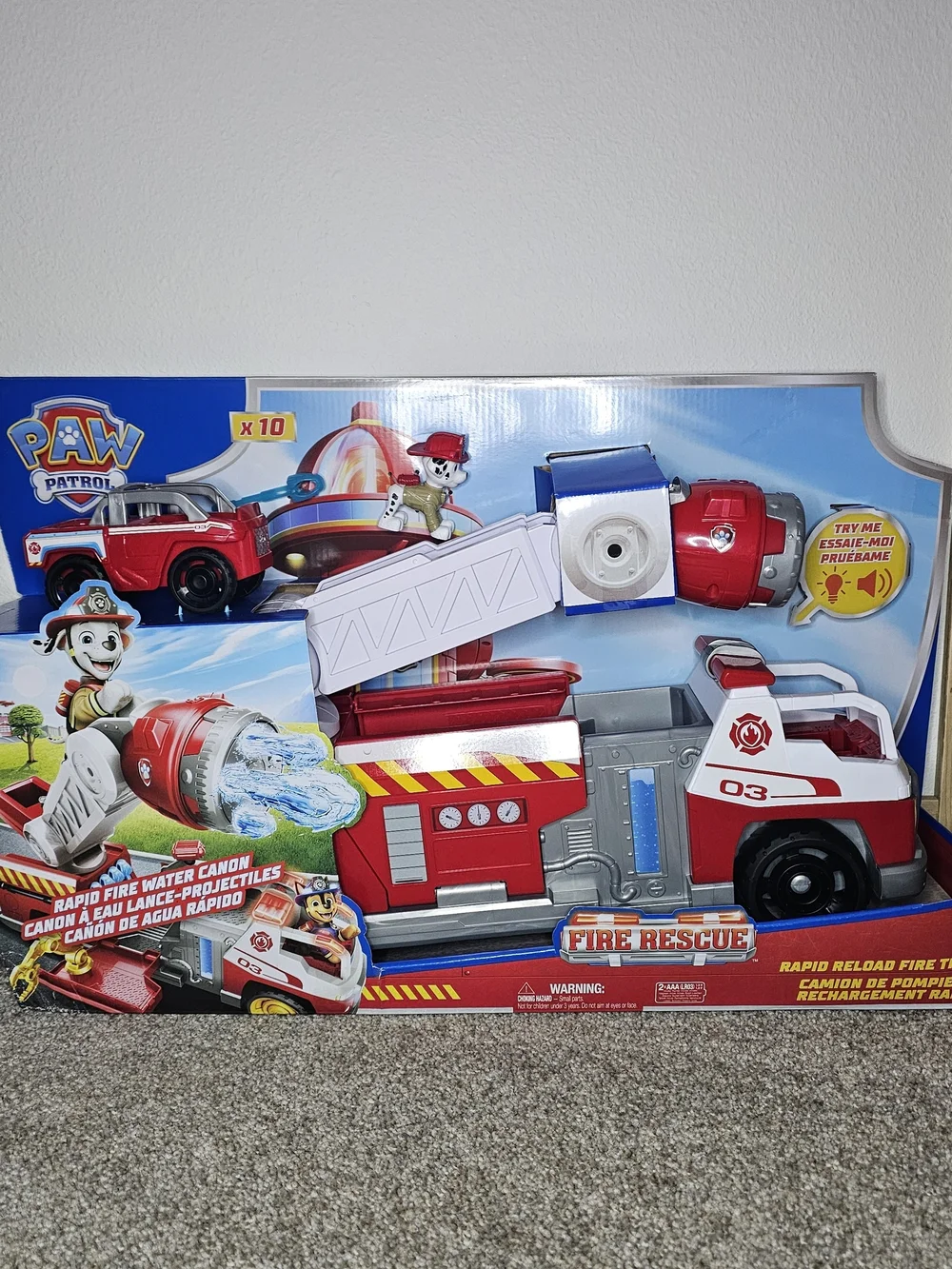 Paw Patrol Fire Rescue Truck Toy - Red, White, Blue